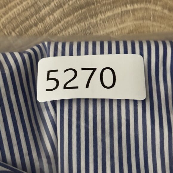 St. Emile‎ Shirt Womens 10 Blue White Nautical Striped Cowl Layered Lagenlook - Picture 8 of 8